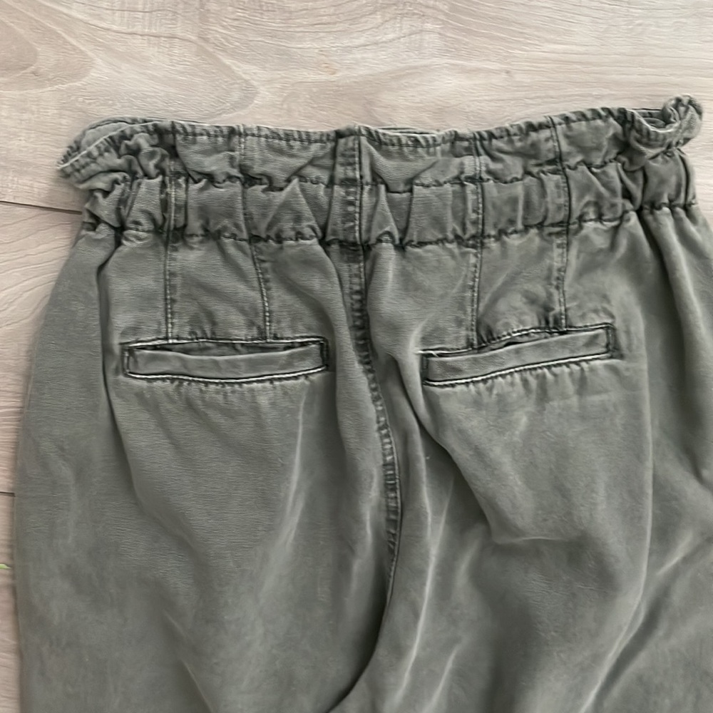 Free People Olive Straight Leg Pants - Picture 7 of 14